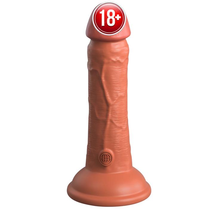 Pipedream King Cock Elite 6 İnch Dual Density Silicone Cock Realistik Penis-Brown