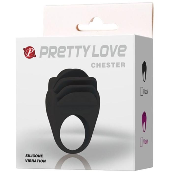 Pretty Love Chester Vibrating Clitoral Cock Ring Titreşimli Penis Halkası