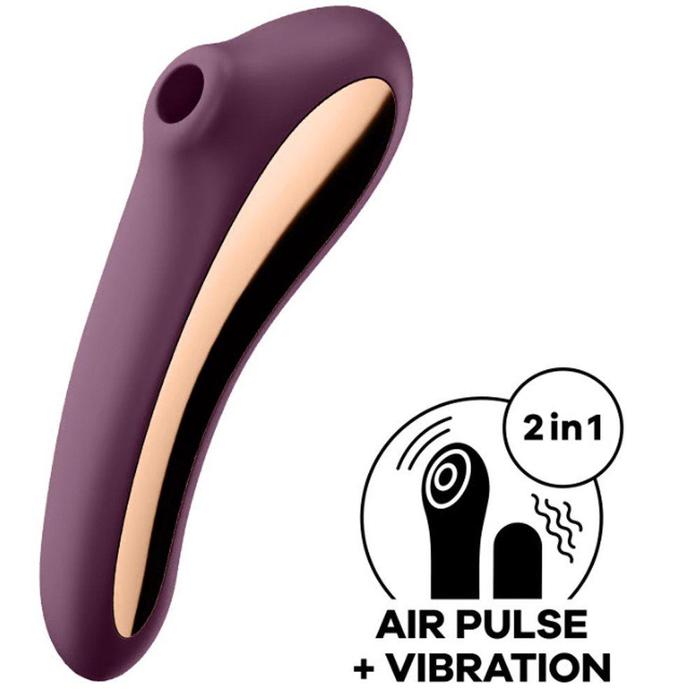 Satisfyer Dual Kiss Purple Telefon Kontrollü Emiş Güçlü Vibratör