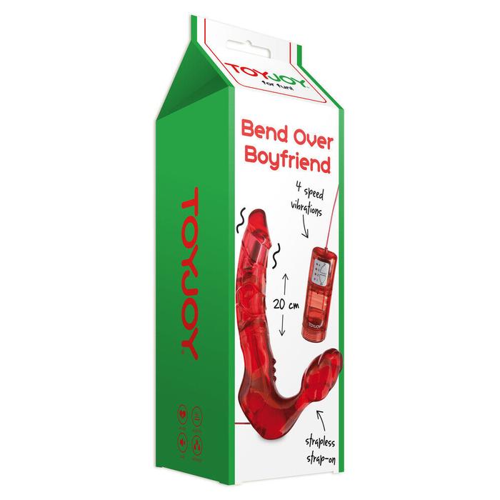 ToyJoy Bend Over Boyfriend Vibrating Strapless Strap-On
