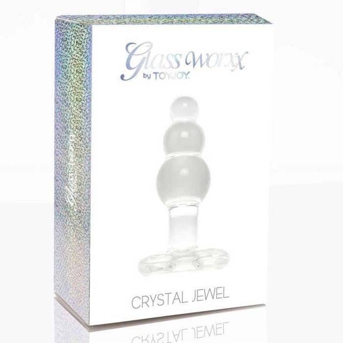 ToyJoy Glass Worxx Crystal Jewel Cam Dildo