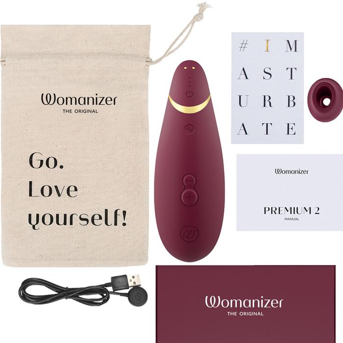 Womanizer Premium 2 Bordeaux Emiş Güçlü Vibratör