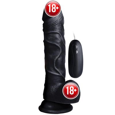 Xise Beast Vibrating Dildo Black 19 cm Titreşimli Realistik Penis XS-WBC10009-V