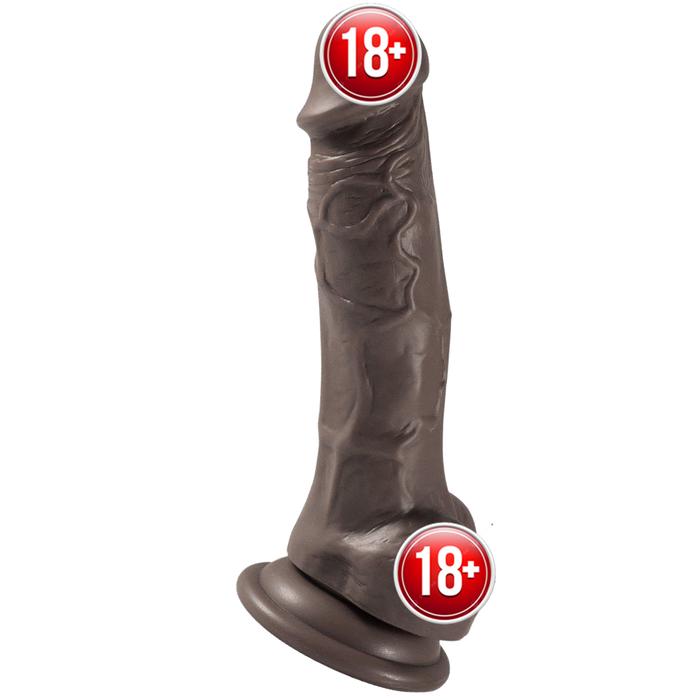 Xise Dildo Series Adonis Brown 18 cm Realistik Penis XS-WBC10018