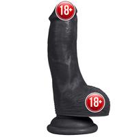 Xise Dildo Series Andrew Black 16 cm Realistik Penis XS-WBC10019
