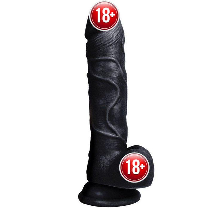 Xise Dildo Series Beat Black 19.5 cm Realistik Penis XS-WBC10009