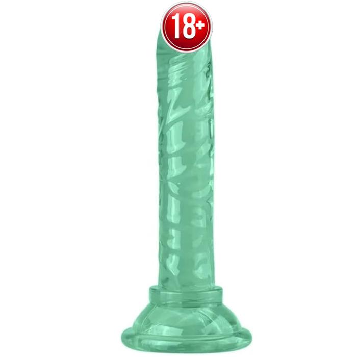 Xise Dildo Series Jelly Green 14.5 cm Anal ve Vajinal Realistik Penis